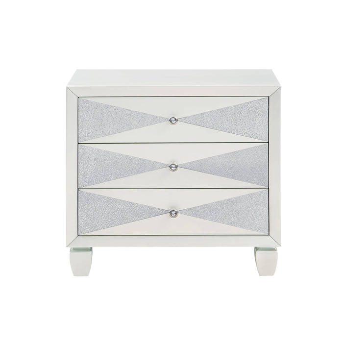 HARLEQUIN NIGHTSTAND-PLATINUM