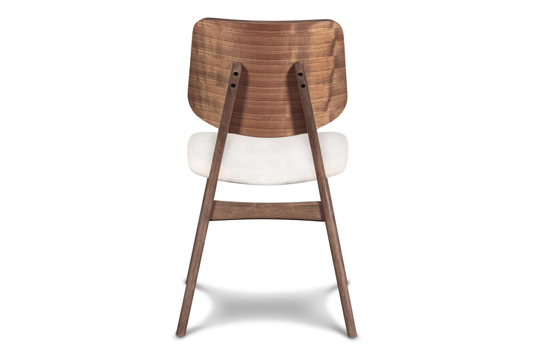 OSCAR WOOD BACK CHAIR - WALNUT, 2 PC PER CARTON