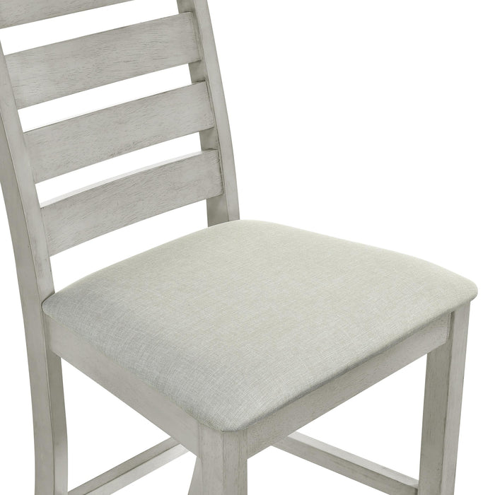 PASCAL  LADDERBACK COUNTER CHAIR (2 Per Carton)-DRIFTWOOD