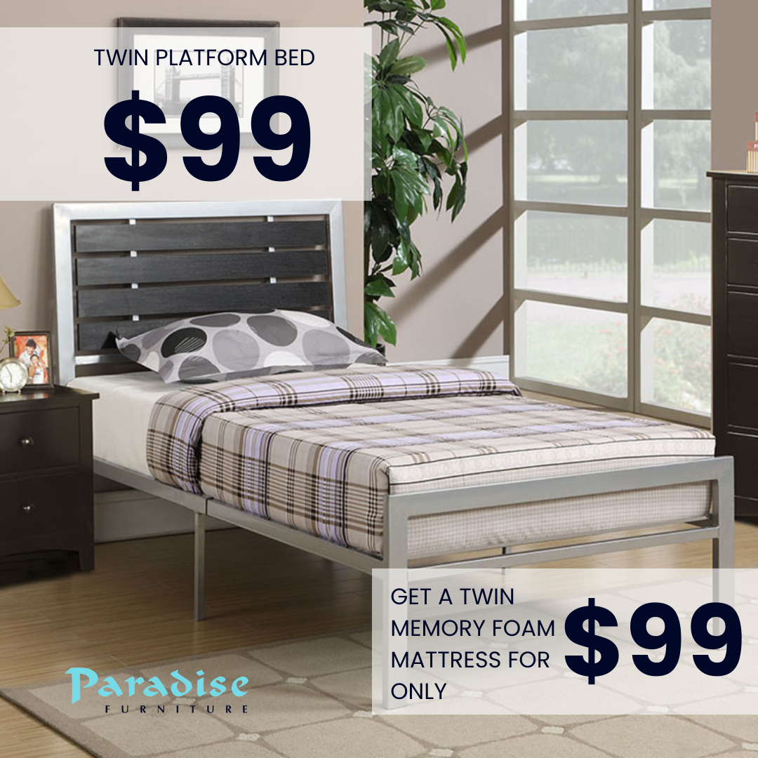 Back-to-School Sale Twin Beds for only $99 | Paradise Furniture