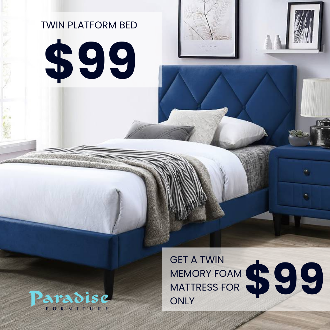 Back-to-School Sale Twin Beds for only $99 | Paradise Furniture