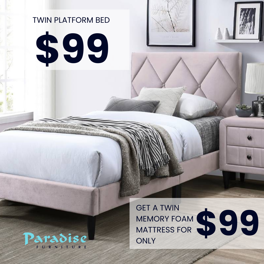 Back-to-School Sale Twin Beds for only $99 | Paradise Furniture