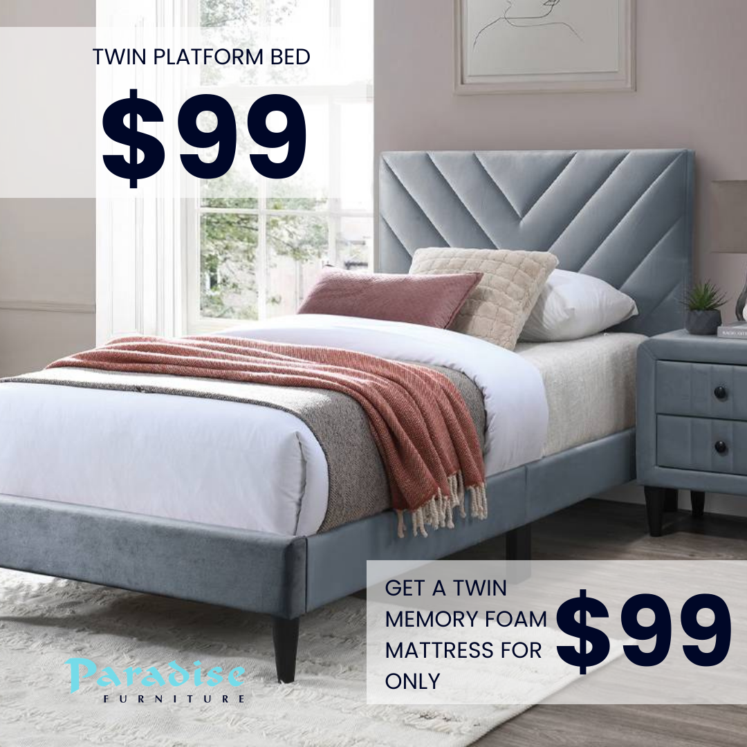 Back-to-School Sale Twin Beds for only $99 | Paradise Furniture