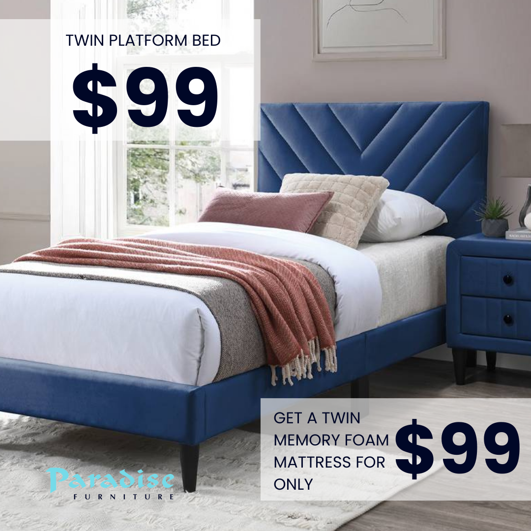 Back-to-School Sale Twin Beds for only $99 | Paradise Furniture