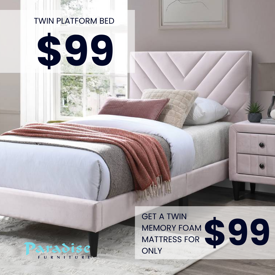 Back-to-School Sale Twin Beds for only $99 | Paradise Furniture