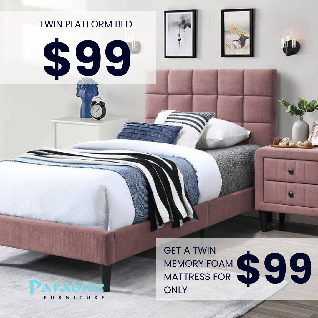 Back-to-School Sale Twin Beds for only $99 | Paradise Furniture