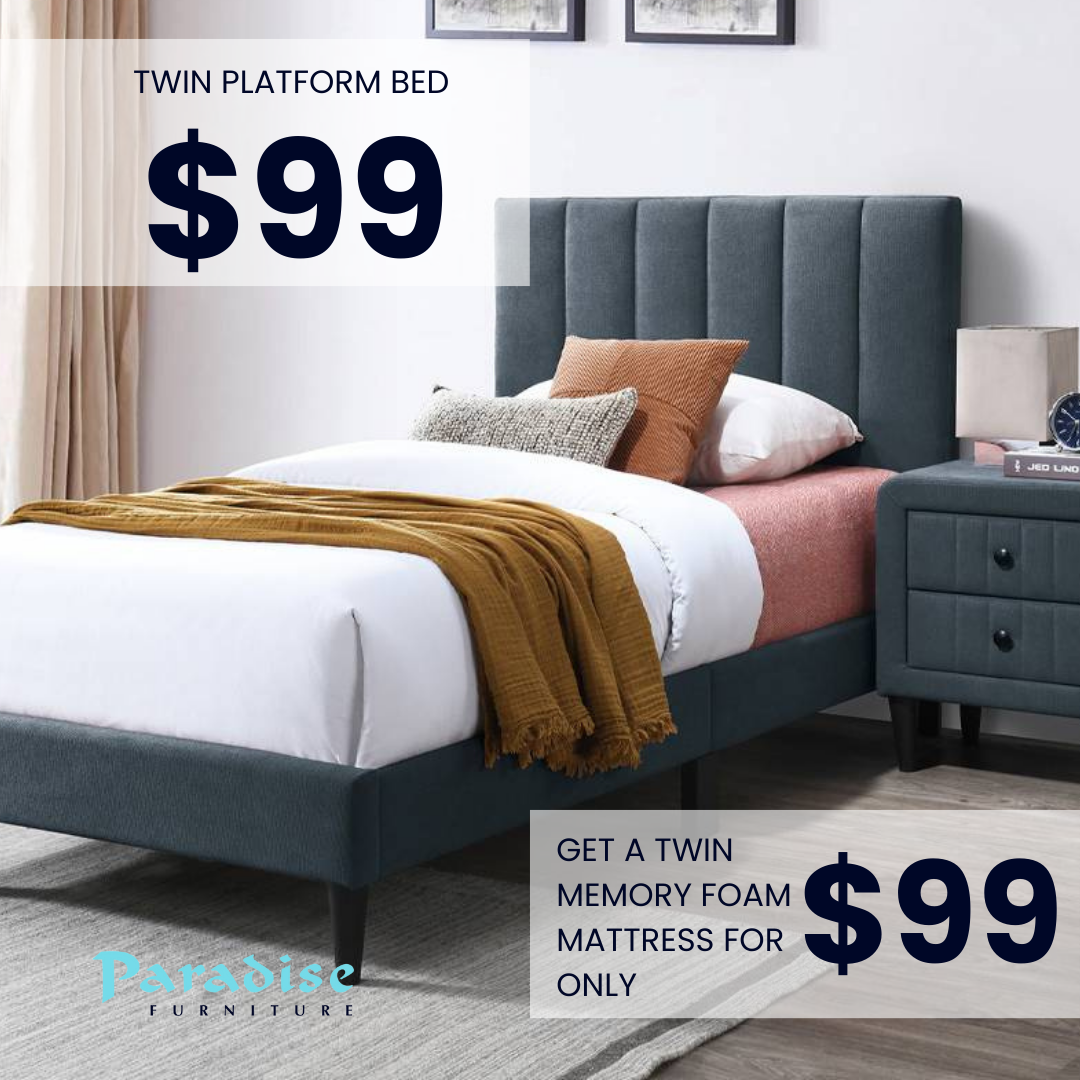 Back-to-School Sale Twin Beds for only $99 | Paradise Furniture