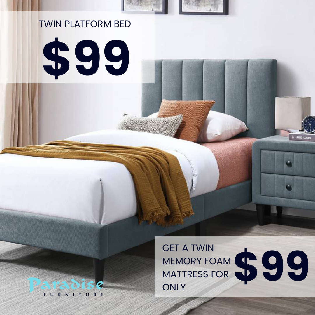 Back-to-School Sale Twin Beds for only $99 | Paradise Furniture