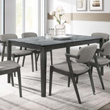 Stevie - Rectangular Faux Marble Top Dining Table