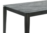 Stevie - Juego de comedor rectangular de 7 piezas - Gris y negro