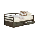 Sorrento - Sofá cama doble de 2 cajones con cama nido extensible - Gris