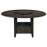 Twyla - 5 Piece Round Dining Set - Dark Cocoa And Cream