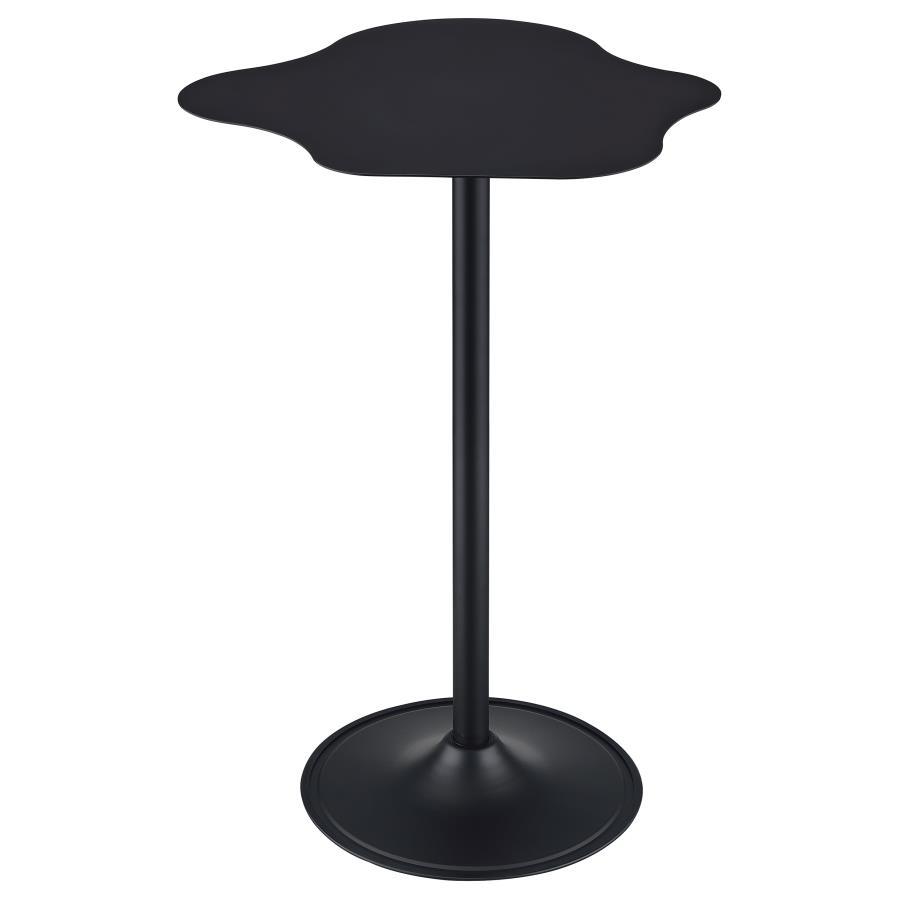 Keanu - Mesa de bar con pedestal en forma de nube - Negro