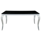 Carone - Rectangular Glass Top Dining Table