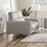 Glenmark - Loveseat tapizado con brazo de riel - Taupe