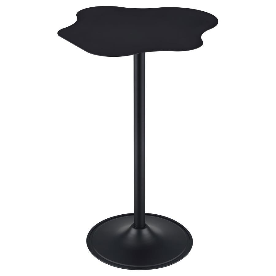 Keanu - Mesa de bar con pedestal en forma de nube - Negro