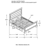 Kauffman - Cama con almacenamiento