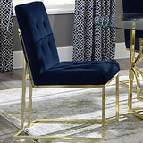 Cisco - Tufted Back Side Chairs (Set of 2) - Ink Blue