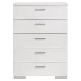 Felicity - 5-Drawer Chest - Glossy White