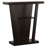 Evanna - 2-Shelf Console Table - Cappuccino