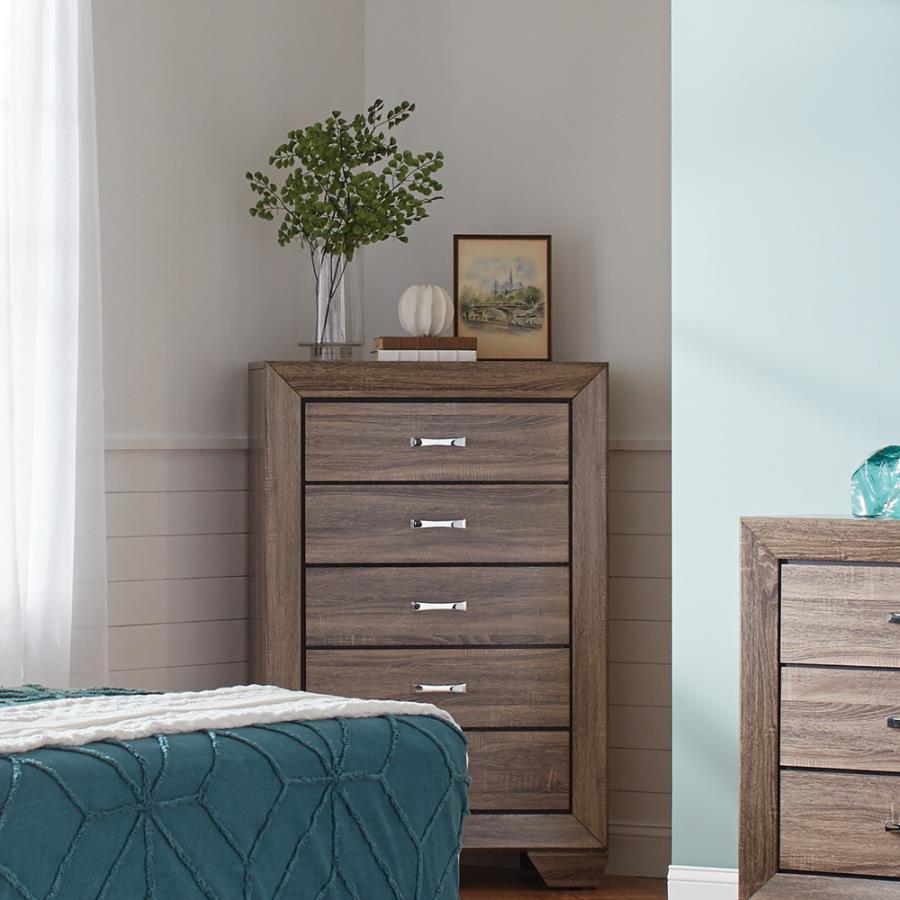 Kauffman - Transitional Storage Bed Bedroom Set