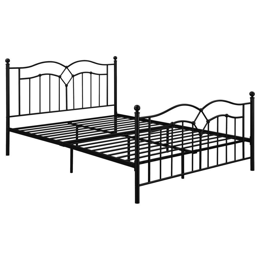 Klossen - Cama con plataforma tamaño queen - Negro