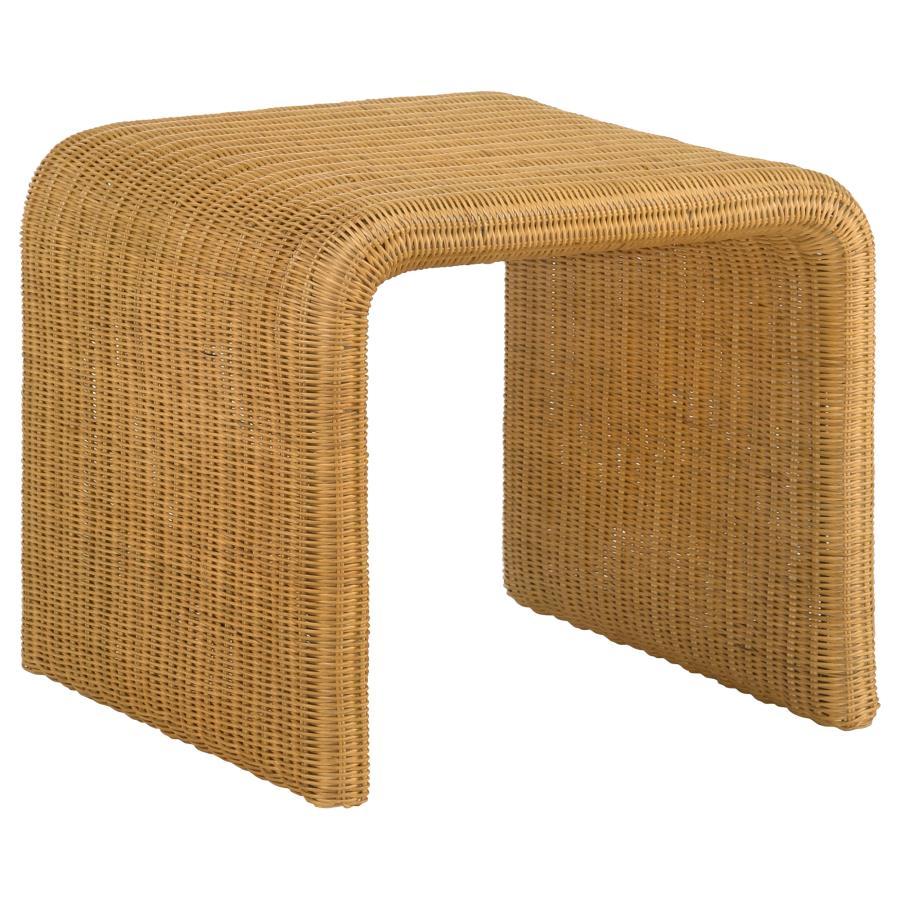 Juanita - Square Rattan End Table - Natural