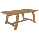 Sharon - Juego de mesa de comedor con base de caballete rectangular