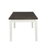 Kingman - Mesa de comedor con 4 cajones - Espresso y blanco