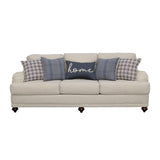 Glenn - Recessed Arms Sofa - Light Gray