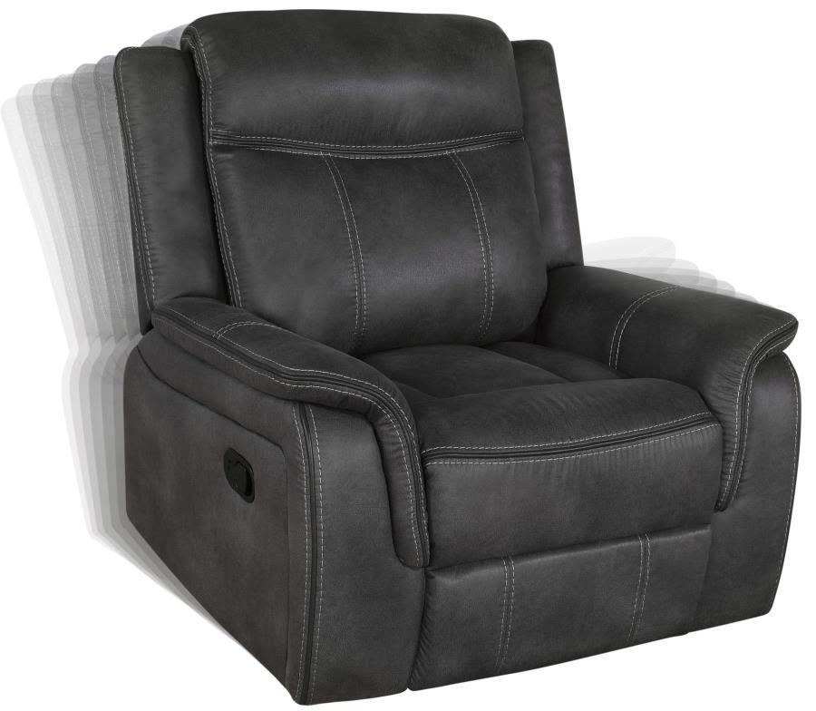 Lawrence - Sillón reclinable tapizado con respaldo capitoné