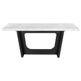 Osborne - 72" Marble Top Dining Table - Rustic Espresso