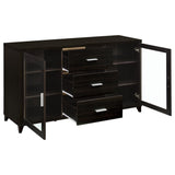 Lewes - 2-Door TV Stand With Adjustable Shelves - Cappuccino