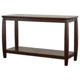 Dixon - Mesa de sofá rectangular con estante inferior - Espresso