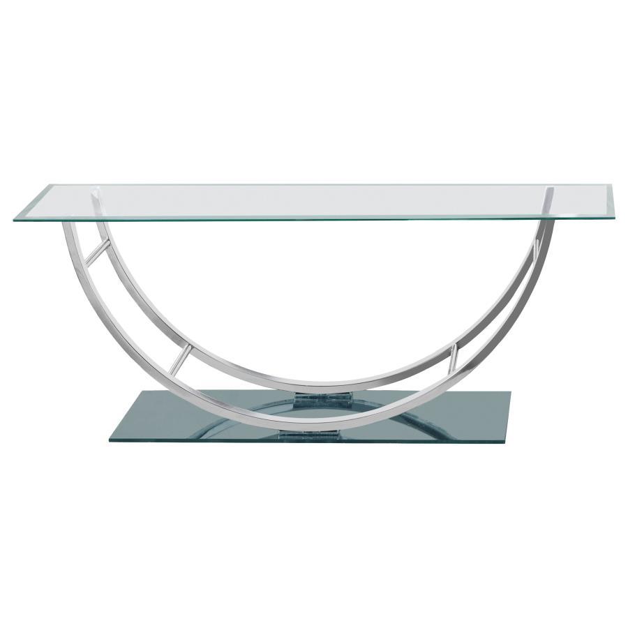 Danville - U-Shaped Coffee Table - Chrome