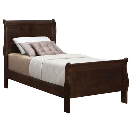 Louis Philippe - Cama tipo trineo con paneles