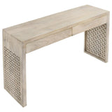 Rickman - Rectangular 2-Drawer Console Table - White Washed