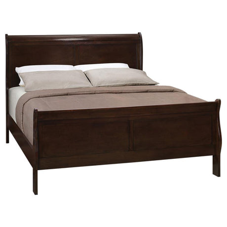 Louis Philippe - Cama tipo trineo con paneles