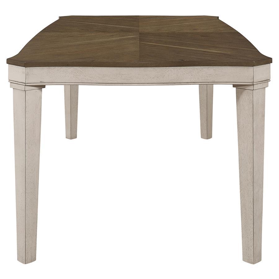 Ronnie - Starburst Dining Table - Nutmeg And Rustic Cream