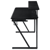 Wedalia - Gaming Desk With Cup Holder - Gunmetal