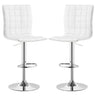 Ashbury - Slim Upholstered Adjustable Bar Stools (Set of 2)