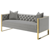 Eastbrook - Tufted Back Sofa - Gray