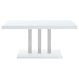 Brooklyn - 5 Piece Dining Set - White And Chrome