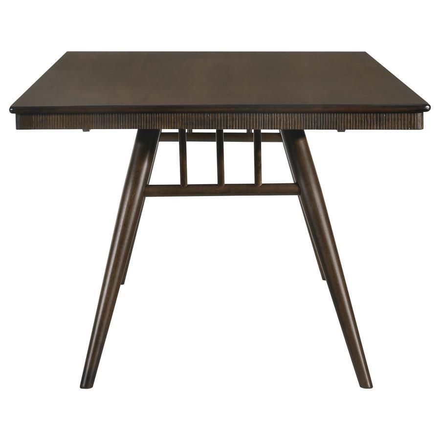 Wes - Mesa de comedor rectangular - Nogal oscuro