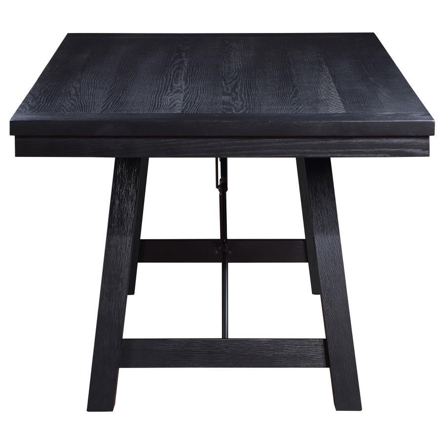 Newport - Juego de comedor con mesa rectangular con caballete