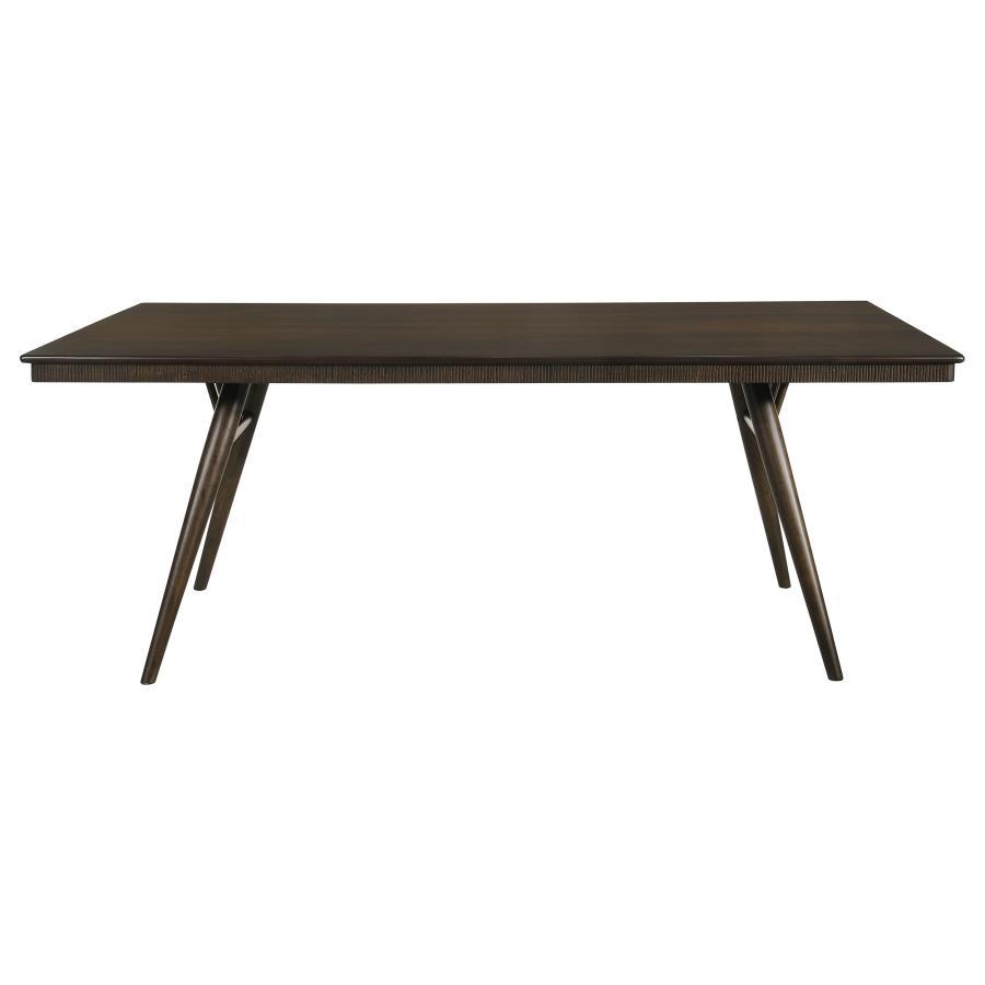 Wes - Mesa de comedor rectangular - Nogal oscuro