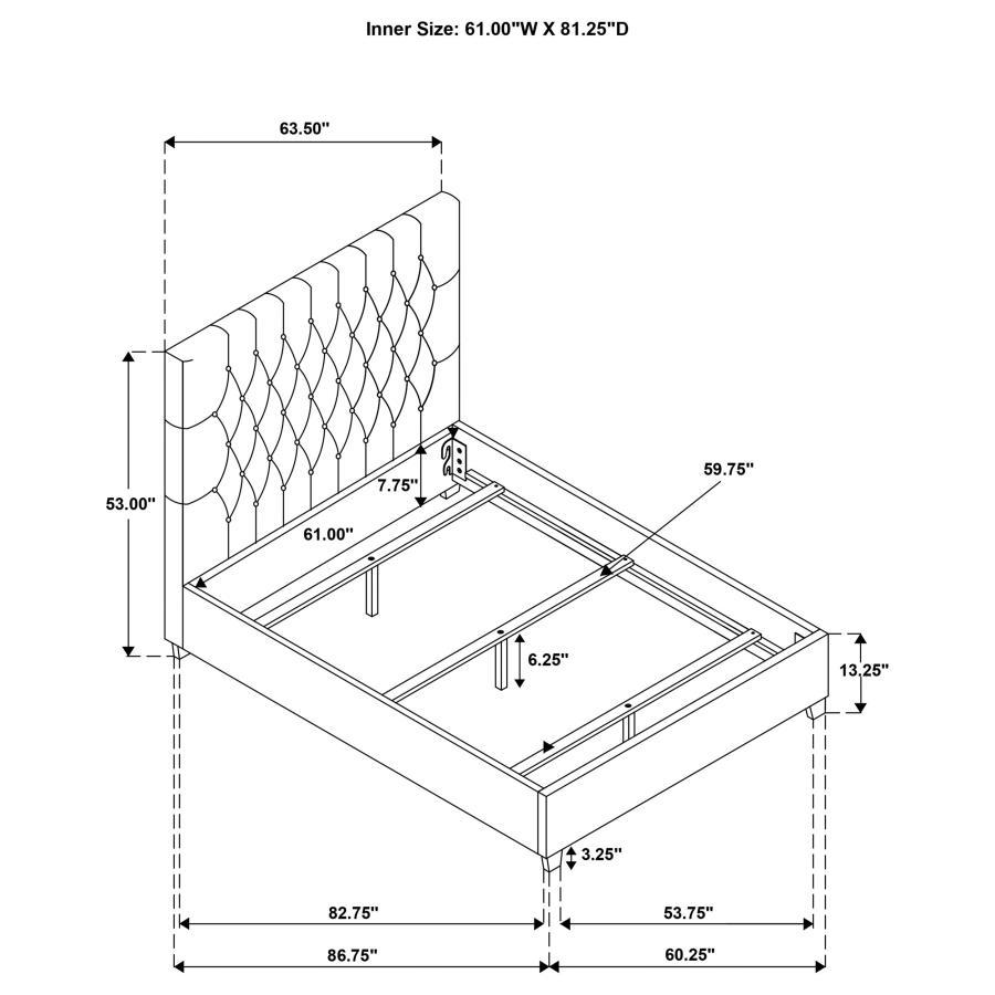 Chloe - Tufted Upholstered Bed