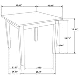 Rory - Juego de comedor de 5 piezas - Multicolor