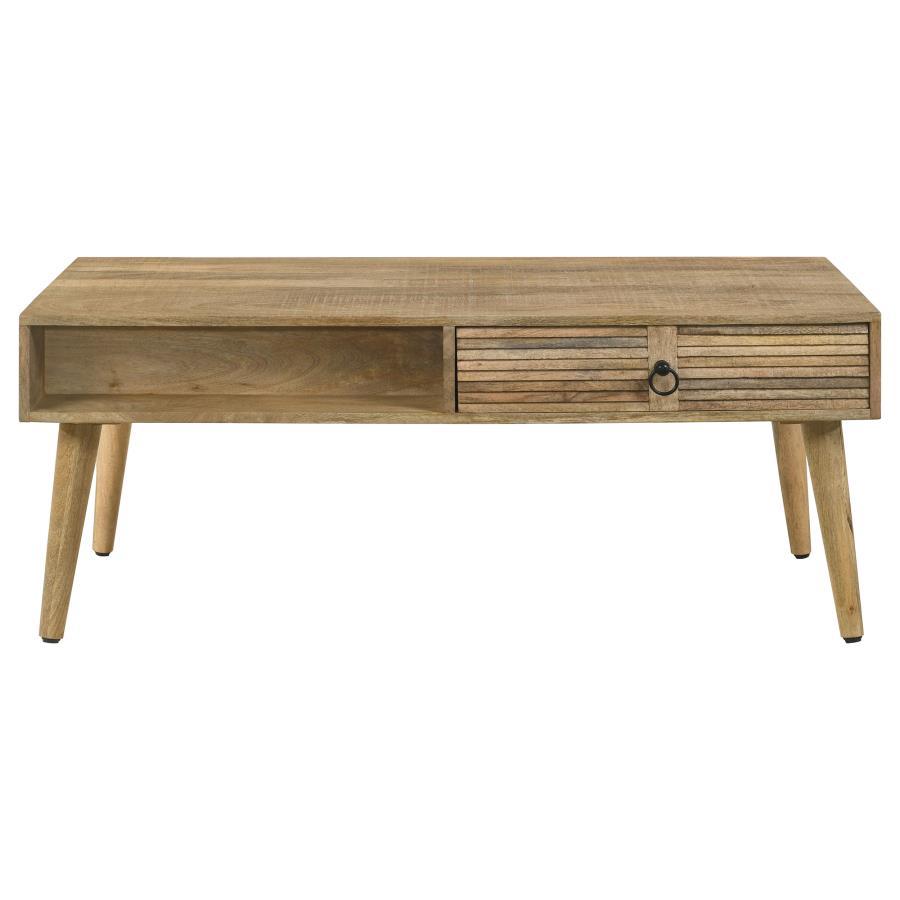 Zabel - Rectangular 1-Drawer Coffee Table - Natural