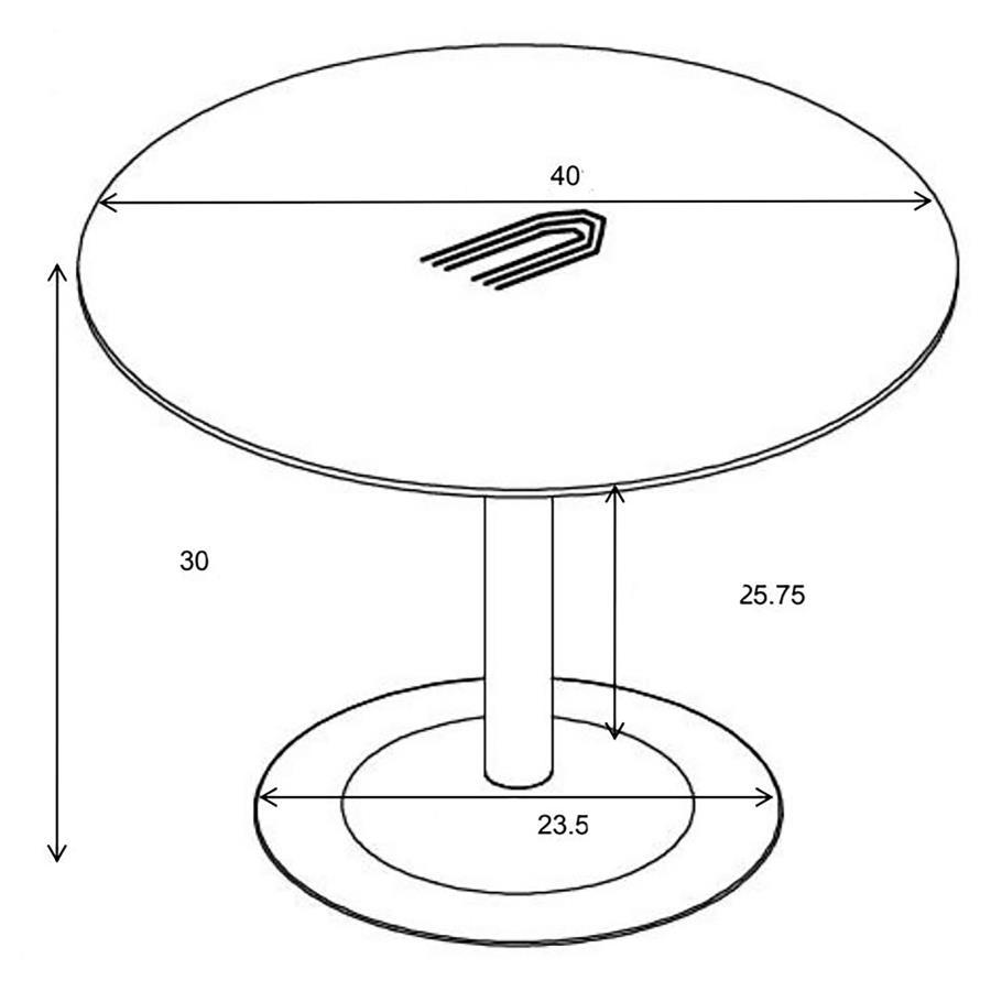 Cora - Round 40" Wood Top Dining Table - Brown Walnut